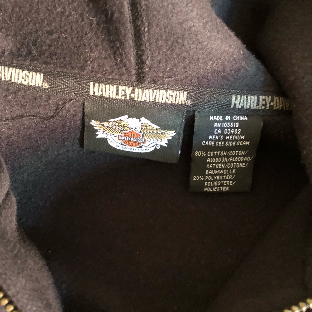 Men’s Harley Davidson zip up hoodie